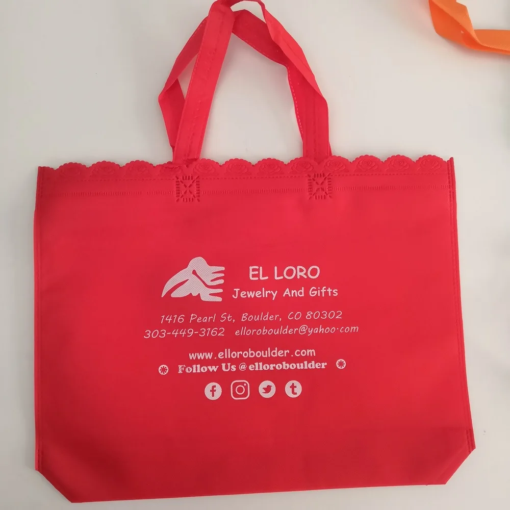 Оптовая Продажа 1000 шт./лот красочные нетканые сумки для покупок с логотипом на