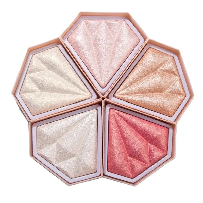 

Facial Bronzer Highlighter Palette Brightening Makeup Glow Face Contour Shimmer Powder Illuminator Highlighters Cosmetics