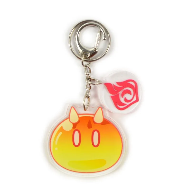 Genshin Impact Keychain Man Slime Keyring Women Pendant Key Holder Couples Chain Bags Party Acrylic Metal Breloczek | Украшения и