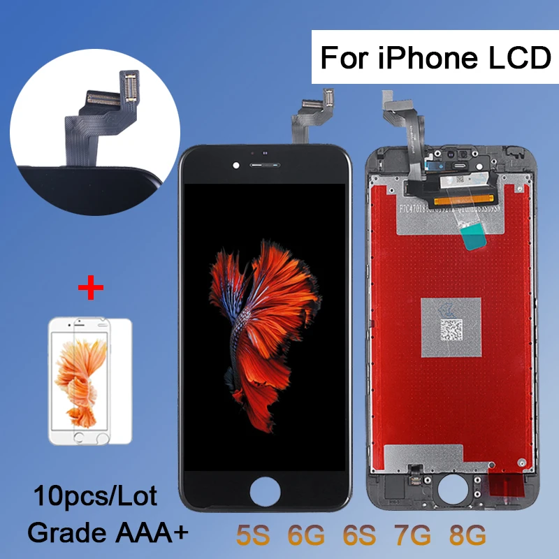 10 шт. TIANMA для iPhone 6 6S 7 8 ЖК дисплей 4 дюйма AAA экран дигитайзер с сенсорным экраном в