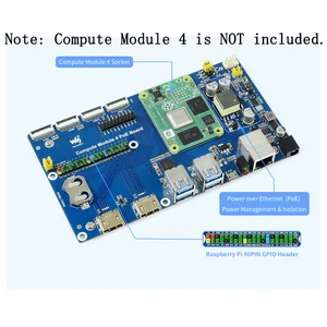 usb 3 0 interface poe io expansion board rj45 ethernet hub breakout for rpi raspberry pi compute module 4 cm4 lite 8gb ram free global shipping