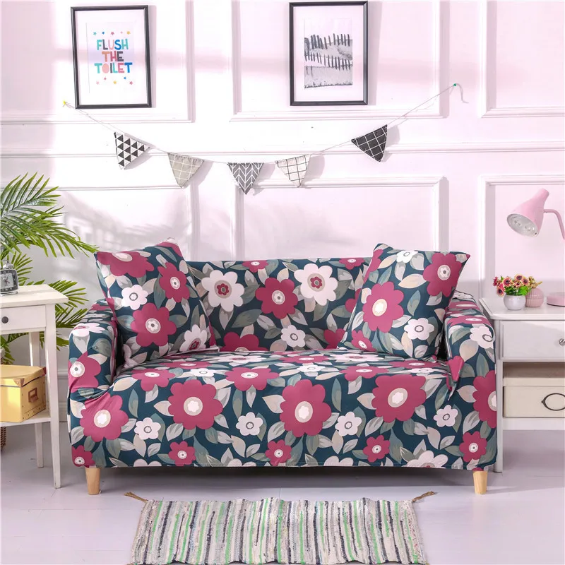 

Elastic Polyester Sofa Cover for Liveingroom Milk Silky Stretch Fabric Fabric Protective Cover 1/2/3/4 Seat