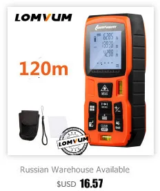 LOMVUM перезаряжаемый портативный лазерный дальномер 77U 120 м цифровой лазерный дальномер электрические ленты измерительные инструменты
