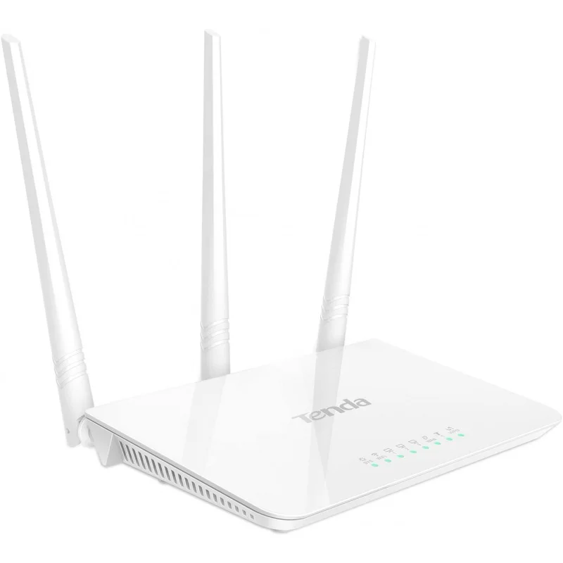 Беспроводной Wi-Fi роутер Tenda F3 N300 с антеннами высокой мощности 5 дБи 300 Мбит/с