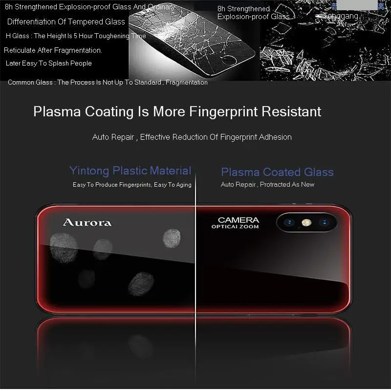 Хит продаж оцинкованный край закаленное стекло бизнес досуг мобильный телефон