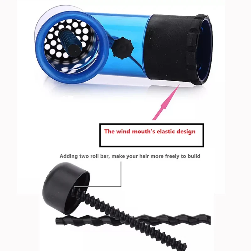 Универсальный диффузор для завивки волос 6 цветов с клеевым карандашом