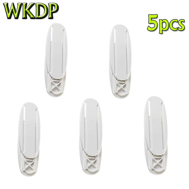 

5pcs Self-Adhesive Power Strip Holder Socket Fixator Wall-Mounted Cable Wire Organizer Remote Holder Plug Organizer
