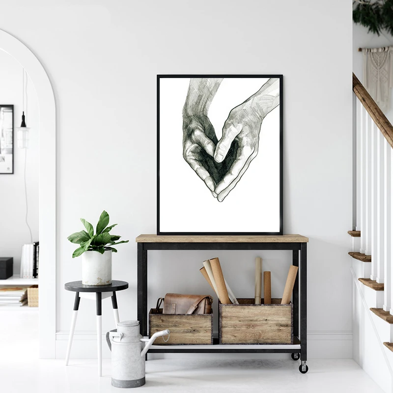 Скандинавская декоративная картина Lienzo ручная Картина на холсте Настенная для