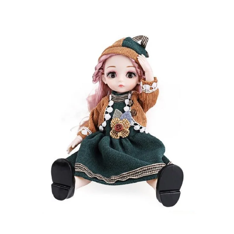 Шарнирная кукла 1/6 шарнирный Полный комплект с модной одеждой мягкий парик