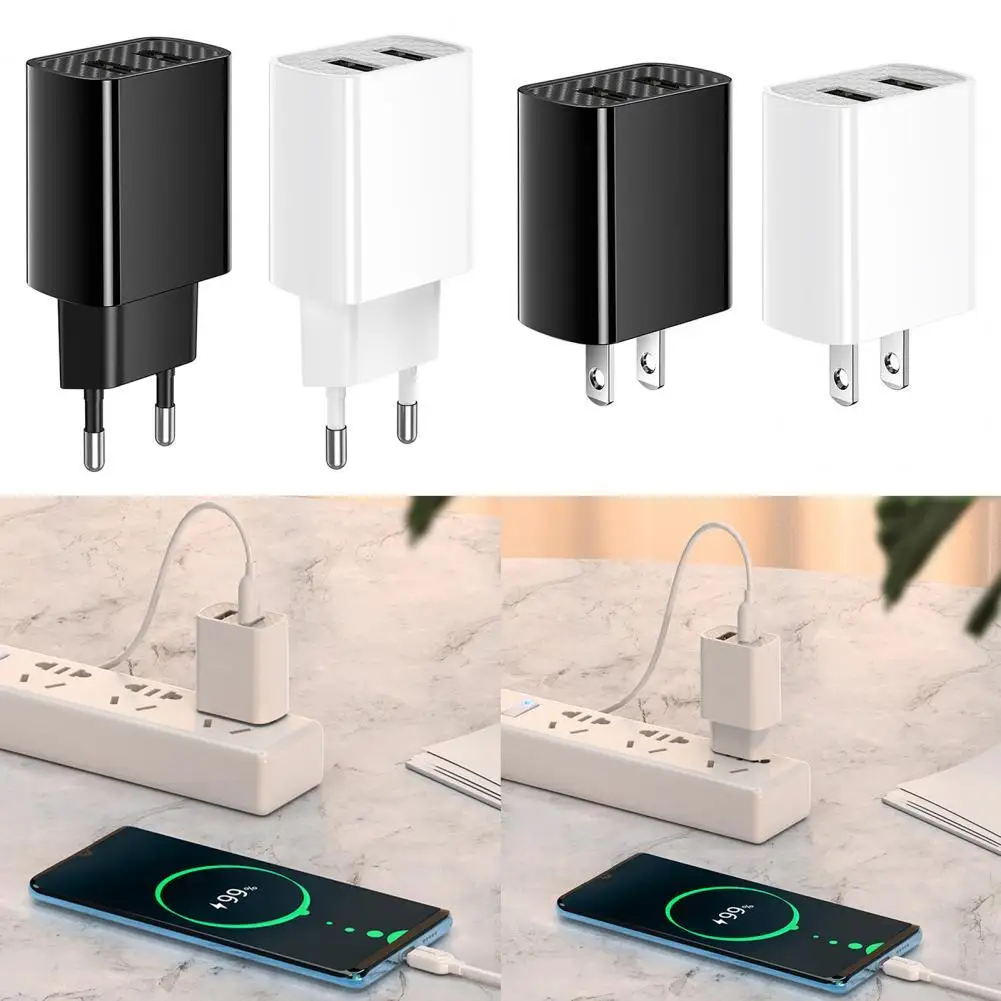 

BA53 Charging Adapter Stable Output Quick Charging Plug Play Dual USB Mini Safe Phone Charger for Car