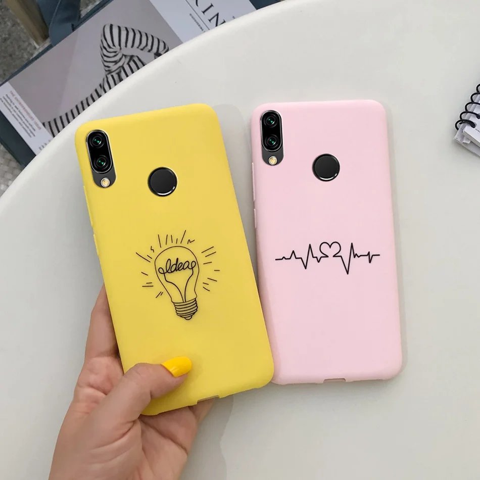 Силиконовый чехол карамельного цвета для Huawei P20 Lite P 20 телефона зеркальный с