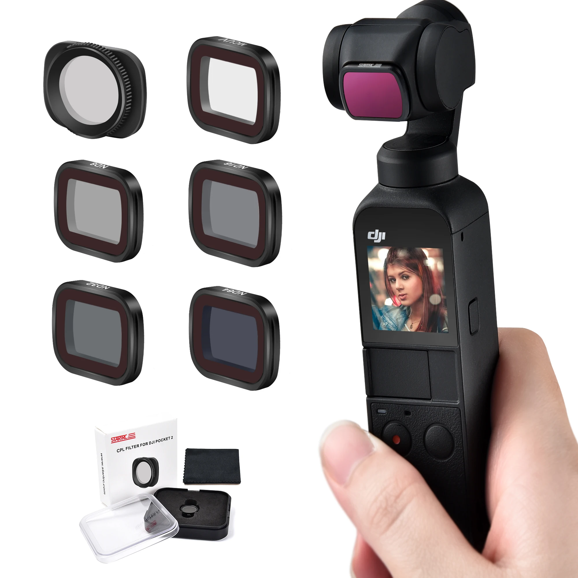 

Фильтр для DJI Pocket 2 ND8/16/32/64 CPL UV фильтры натуральные для Osmo Pocket 2 объектив камеры ND Фильтры Аксессуары