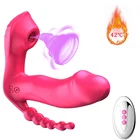 3 в 1 Беспроводной Вибратор в трусики носки сосать клитор стимулятор для нагрева вагинальные секс вибратор фаллоимитатор секс-игрушка для Для женщин