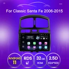 Головное устройство Автомобильное 2 Гб ОЗУ 32 Гб ПЗУ для Hyundai Classic Santa Fe 2005-2015, Android 11, автомагнитола, dvd-плеер, Wi-Fi, ips-навигация, swc