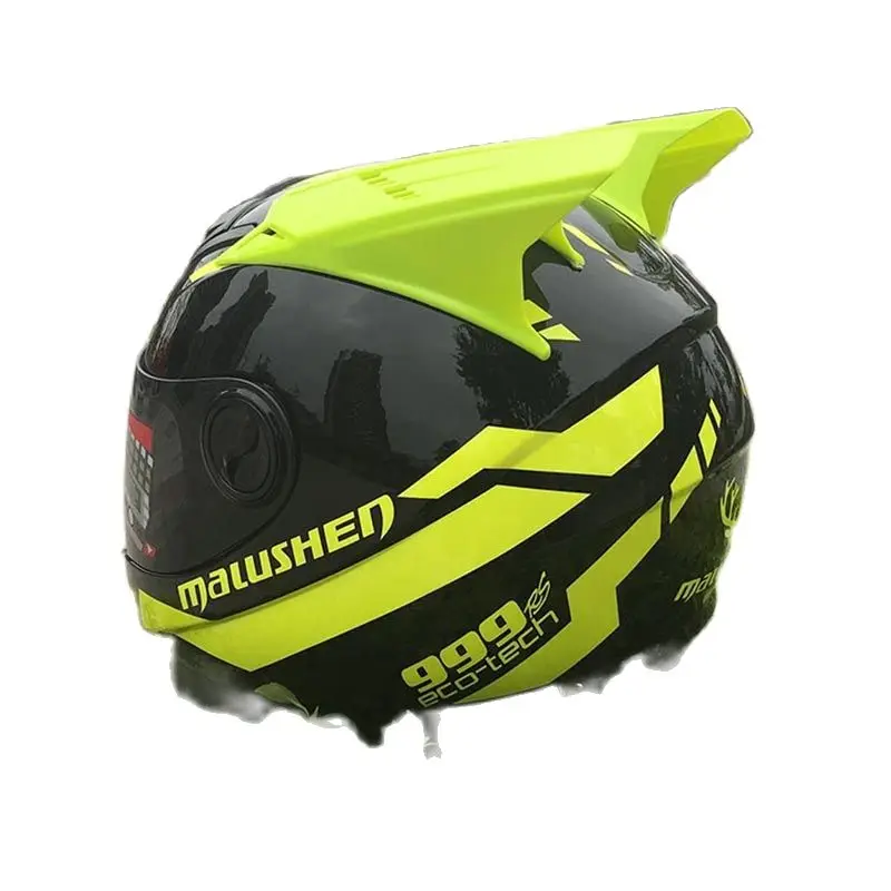 Мотоциклетный шлем на все лицо Malushen защитный для взрослых зимний сезон