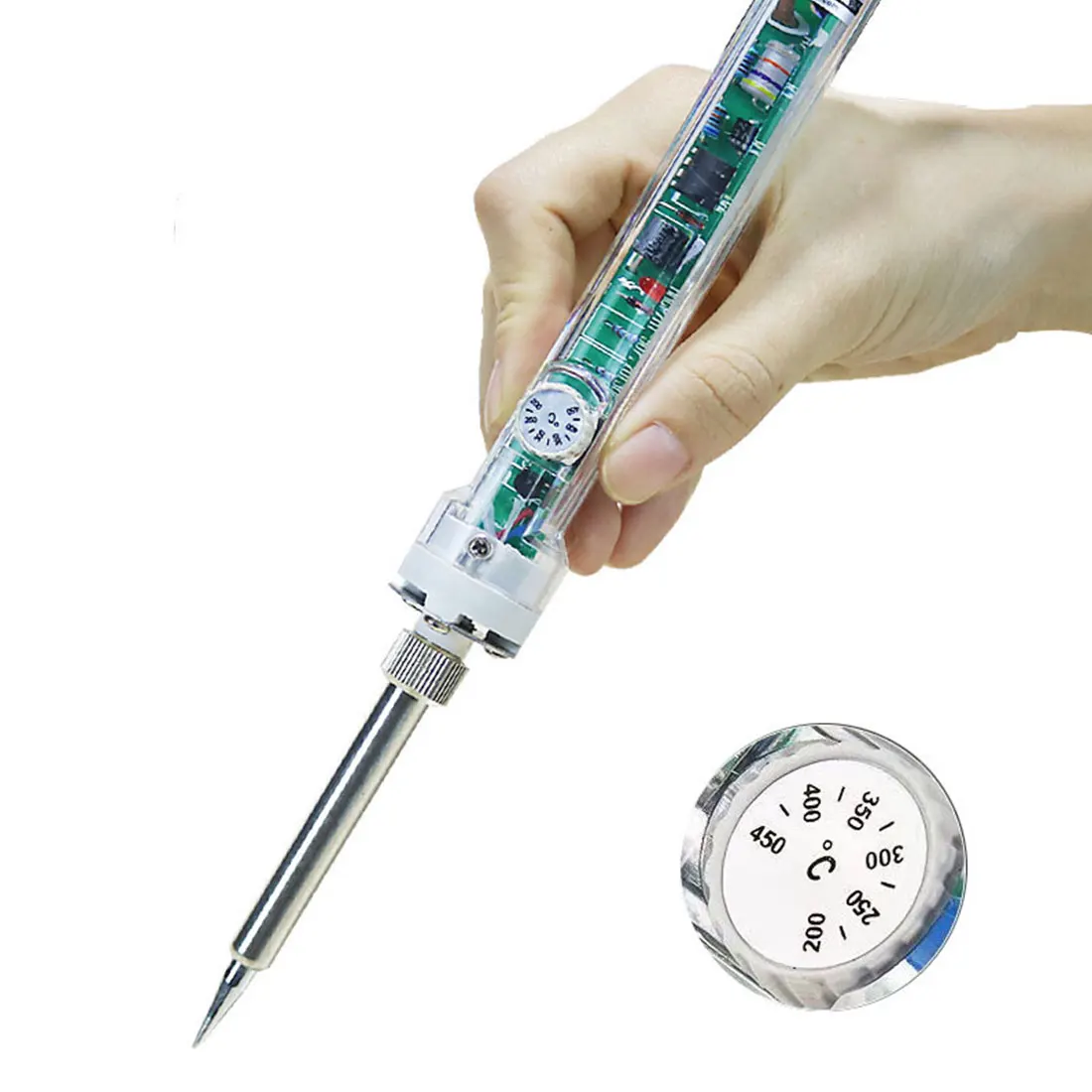 

Iron Head With Free Hot Soldering iron Electric iron Temperature 907 40W TPress For LCD Screen Flexible Cable Maintenance