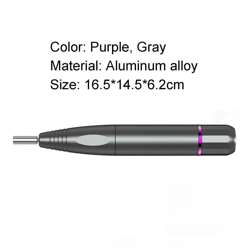 

Nail Drill High Rotation Speed Nail Polishing Aluminum Alloy Manicure Electric Grind Machine for Salon