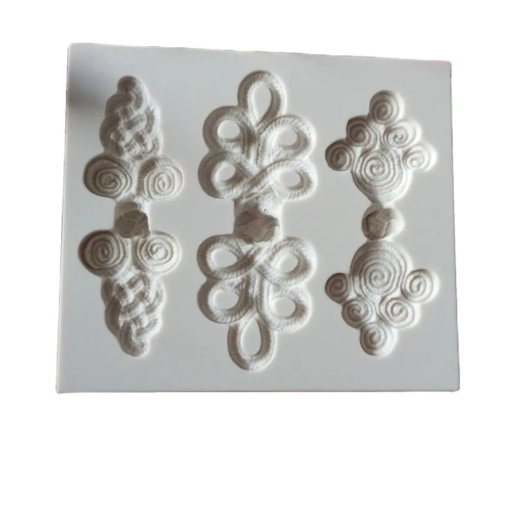 

Китайские узелки-Еда силикона прессформы торта кайма для мастики инструмент для декорирования тортов, выпечки печенья шоколадные конфеты ...