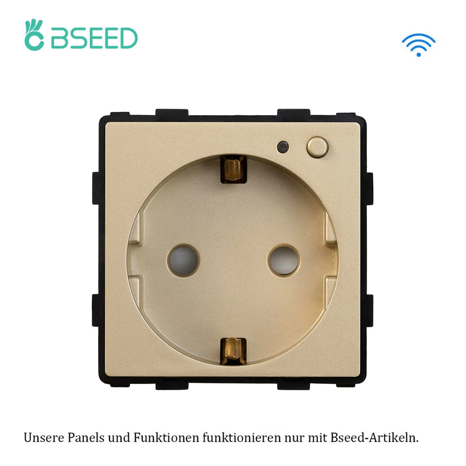 Настенный светильник BSEED золотистого цвета стеклянные рамки розетки USB Розетки DIY