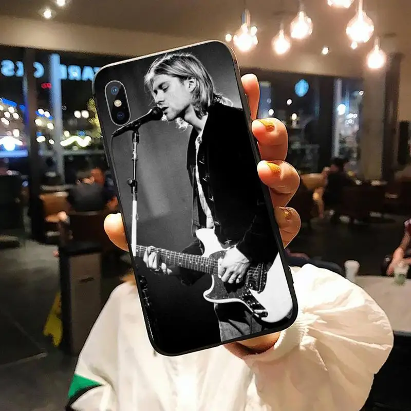 

Nirvana Rock Band Kurt Cobain high quality Phone Case shell for iPhone 11 12 pro XS MAX 8 7 6 6S Plus X 5S SE 2020 XR