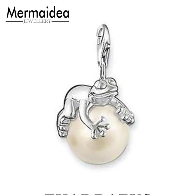 Очаровательные жемчужины лягушки посеребренные застежки карабины Подвески