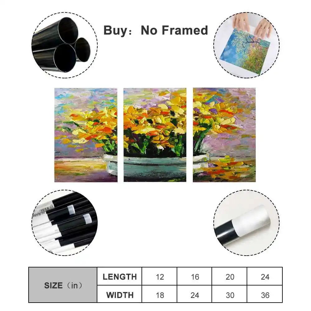

Rudbeckia oil painting poster living room decoration painting canvas wall art living room