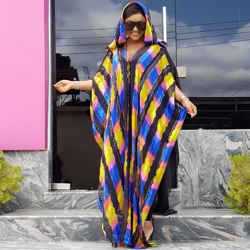 Африканские платья для женщин комплект из 2 предметов африканская Анкара принт