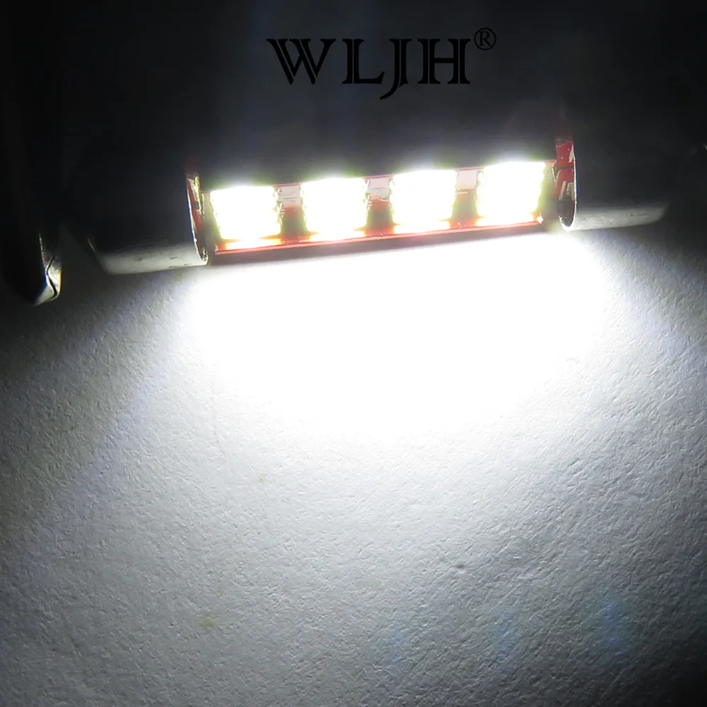 WLJH 2x Canbus светодиодный 31 мм 36 39 41 C5W C10W 4014 для SMD стайлинга автомобиля автомобильная