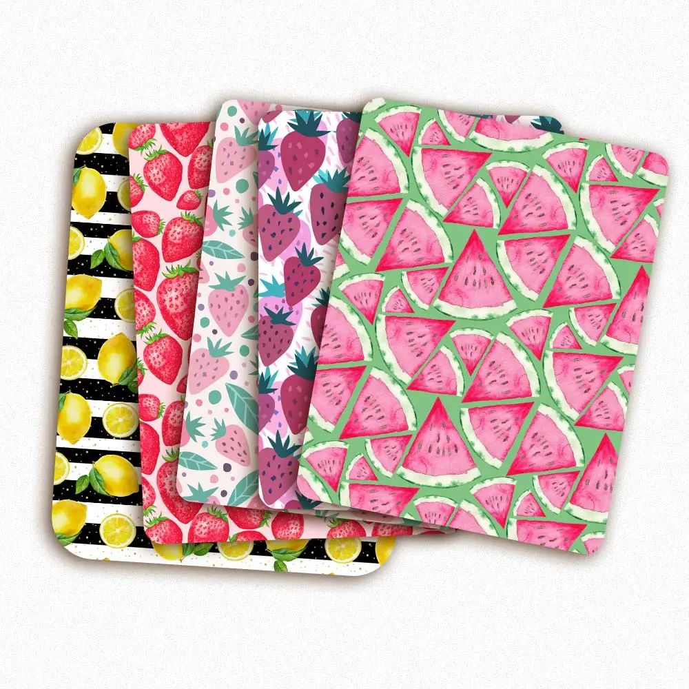 Полиэфирная хлопчатобумажная ткань для шитья арбуз клубника печатная простыня