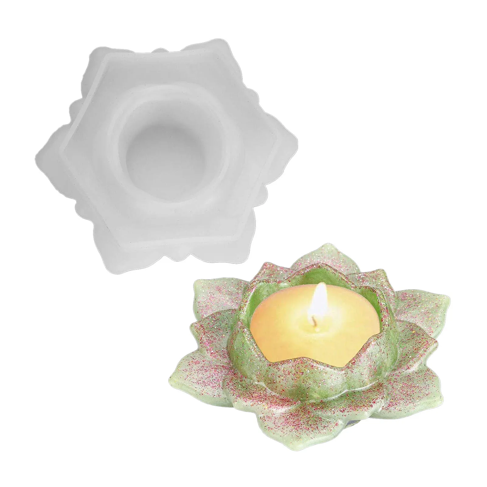 

New Flower Candle Wax Silicon 3D Soap Mold Cake Decoration Manual Handmade Resin Clay Plaster Gumpaste Mould