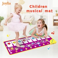 baby play mat carpet with 8 animals sounds piano keyboard music instrument mat educational toys for infant kids