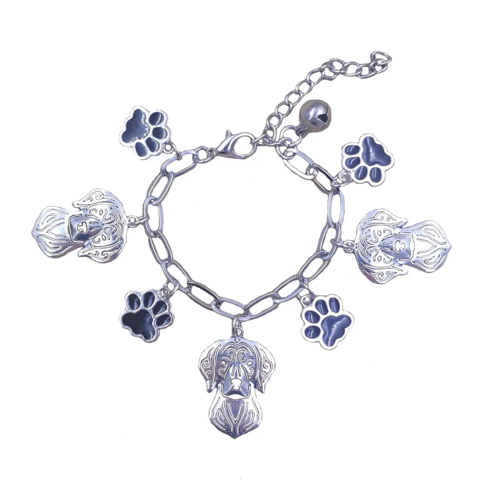 2021 браслеты из нержавеющей стали с подвесками собака животное для мужчин и
