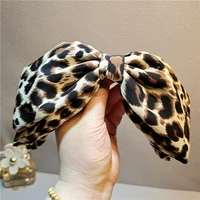 new exaggerated leopard bow barrettes for women hair clip girls hairpin korean ponytail clip hairgrip hair accessories headdress