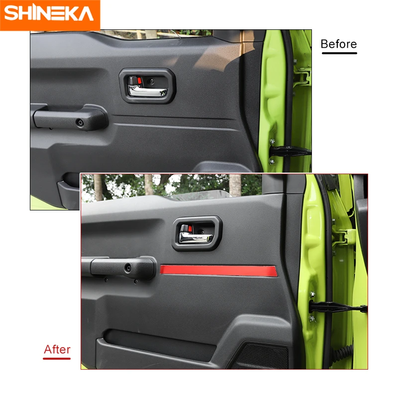 SHINEKA наклейка из алюминиевого сплава для Suzuki Jimny внутренняя декоративная на дверь