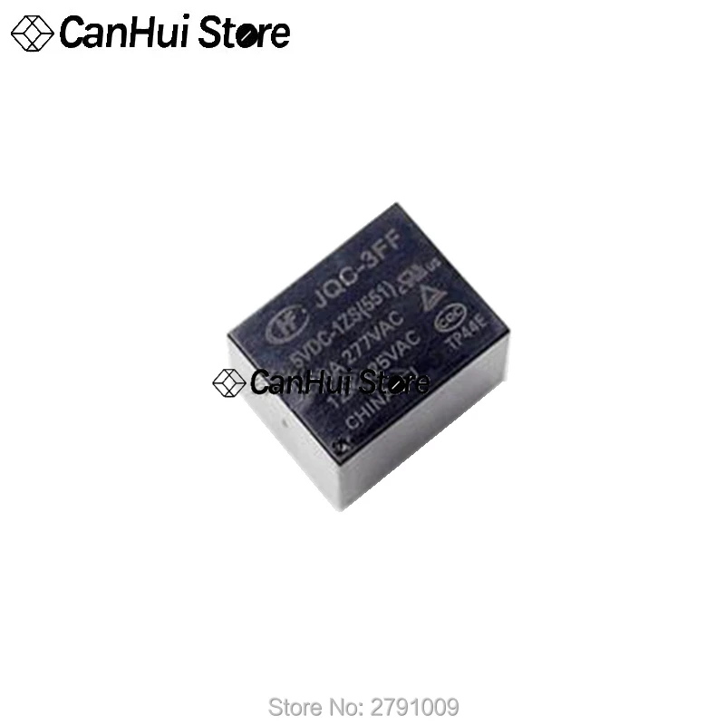 Реле HongFa 10А 5 контактное HF JQC 3FF 5VDC / 9VDC 12VDC 24VDC 1ZS(551) 1 шт.|Реле| |