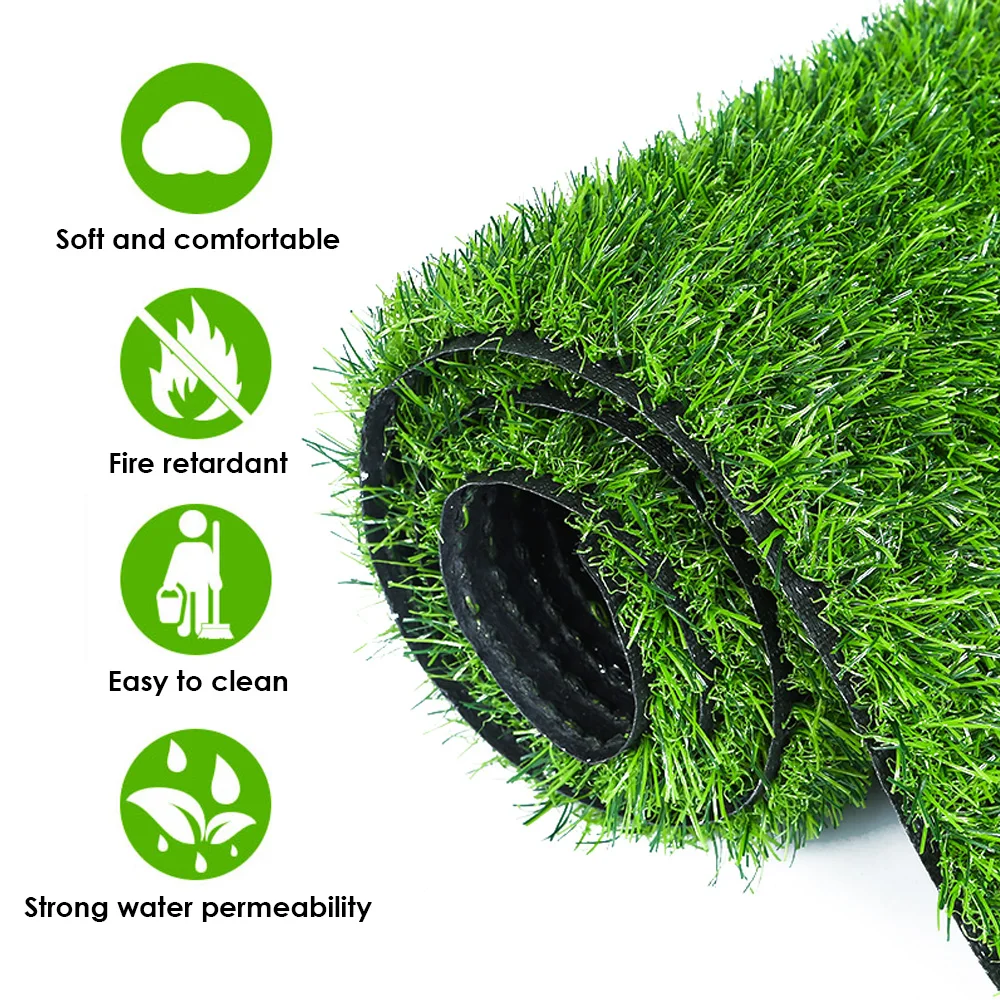 

1.2X0.8M Artificial Lawns Simulation Garden Lawn Moss Grass Grid Gardenning Decorations Mat House Dog Pet Warm Grass Mat Carpet