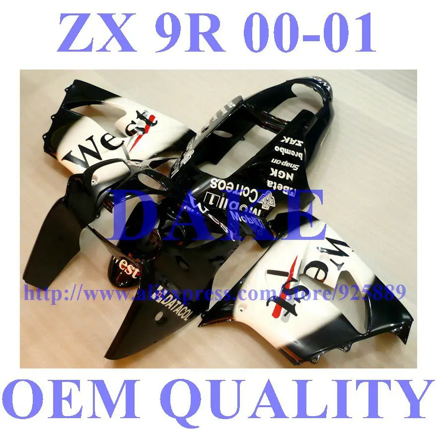 

Fullset WEST Fairing Kit FOR KAWASAKI NINJA ZX9R Tim ZX 9R 00 01 02 03 ZX-9R 9 R 2000 2001 2002 2003 Bodywork #20LLK