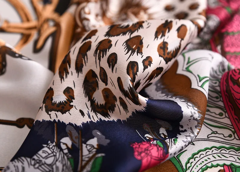 foulard femme Шелковый Хиджаб роскошный женский шарф бренд длинный платок для дам модные Шали Обертывания бандана для женщин