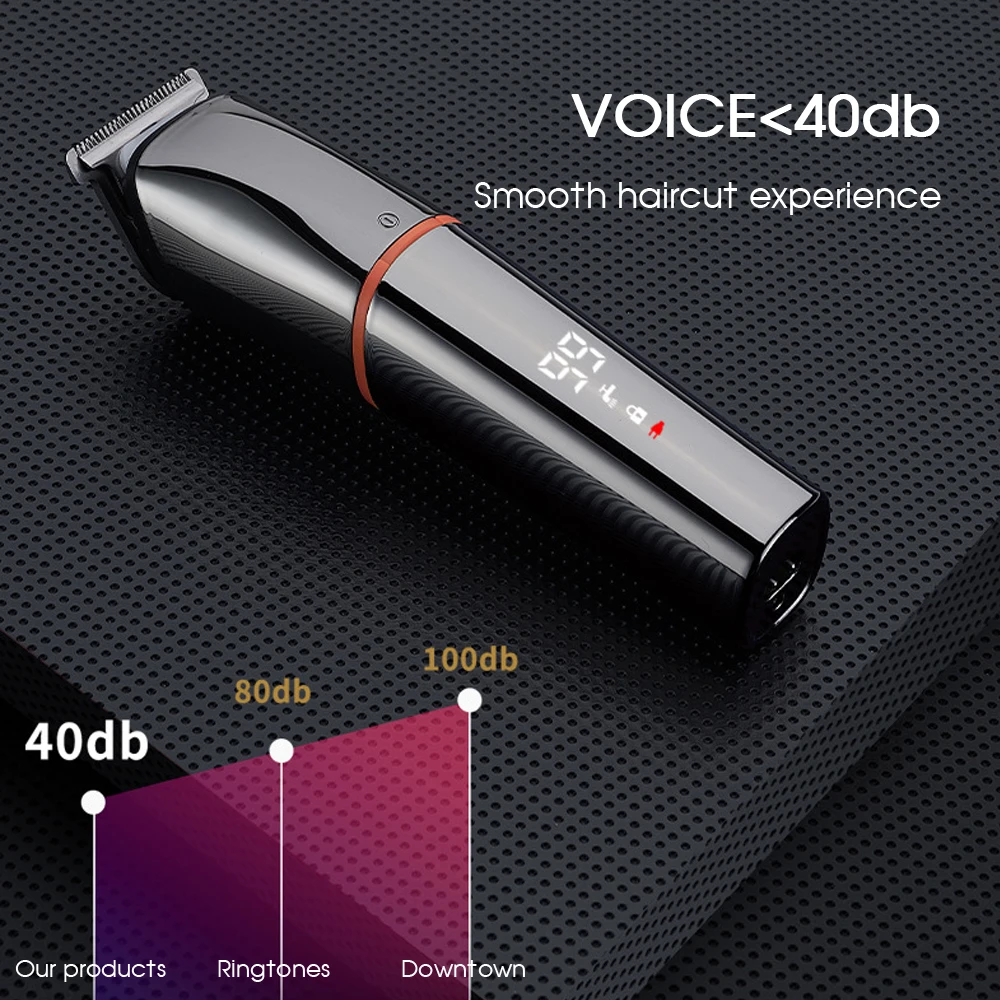 [Boi] IPX6 Waterproof Cordless Multifunctional Beard Hair Trimmer For Men Professional Barber USB Rechargeable Electric Razor enlarge