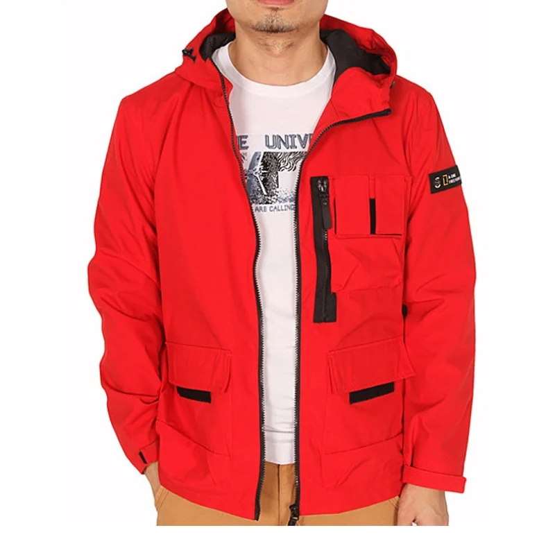 

2021 Autumn Winter Men's Jackets New Casual Loose Korean Version of The Trend Couple All-match Tooling Men's Hooded Jacket