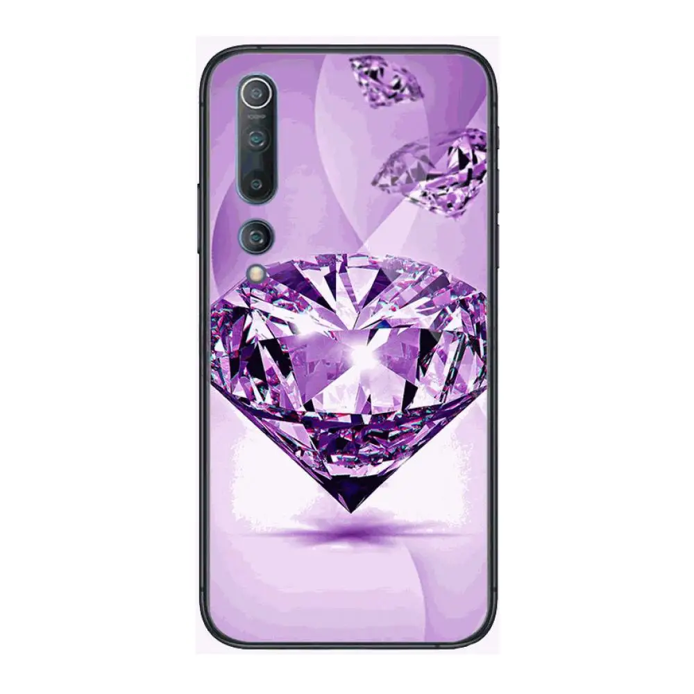 

Luxury Shiny diamonds Phone Case For xiaomi mi11 5g 10 liti Ultra 9Pro SE 3 8 Note Anime Black Cover Silicone Back Pretty tpu