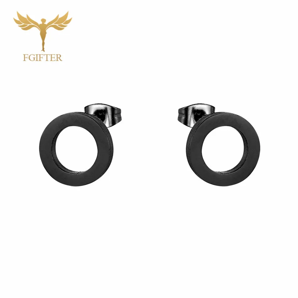 ring earrings 12pairs/lot Wholesale Star Earrings Set Man Woman Girl Stud Earring Gold Stainless Steel Jewelry Fashion Jewellery - Окраска металла: ring earrings