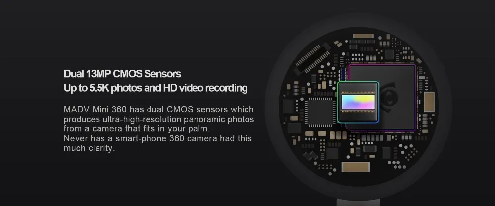 Xiaomi Madv Mini 13mp Cmos сенсор 360 градусов панорамная камера Vr для huawei Android Smart Mobile Poco Phone Pocophone F1 type C