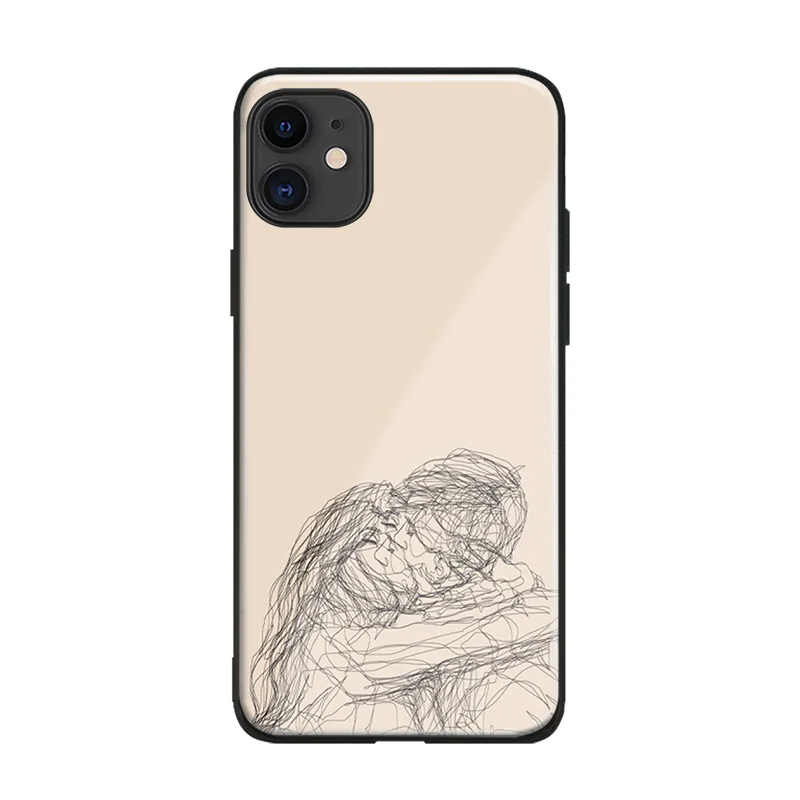 Мягкий силиконовый стеклянный чехол для iPhone 6 6s 7 8 Plus X XR XS 11 Pro max|Бамперы| |