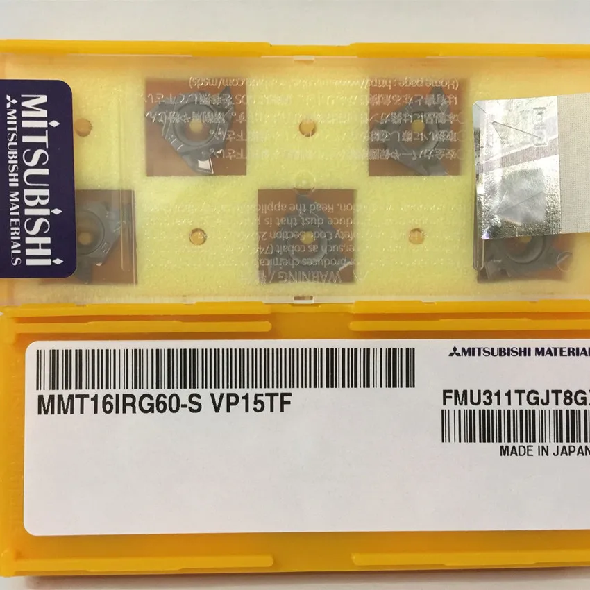 

MMT16ERG55-S VP15TF / MMT16IRG55-S VP15TF / MMT16ERG60-S VP15TF / MMT16IRG60-S VP15TF CNC carbide inserts 5PCS/BOX