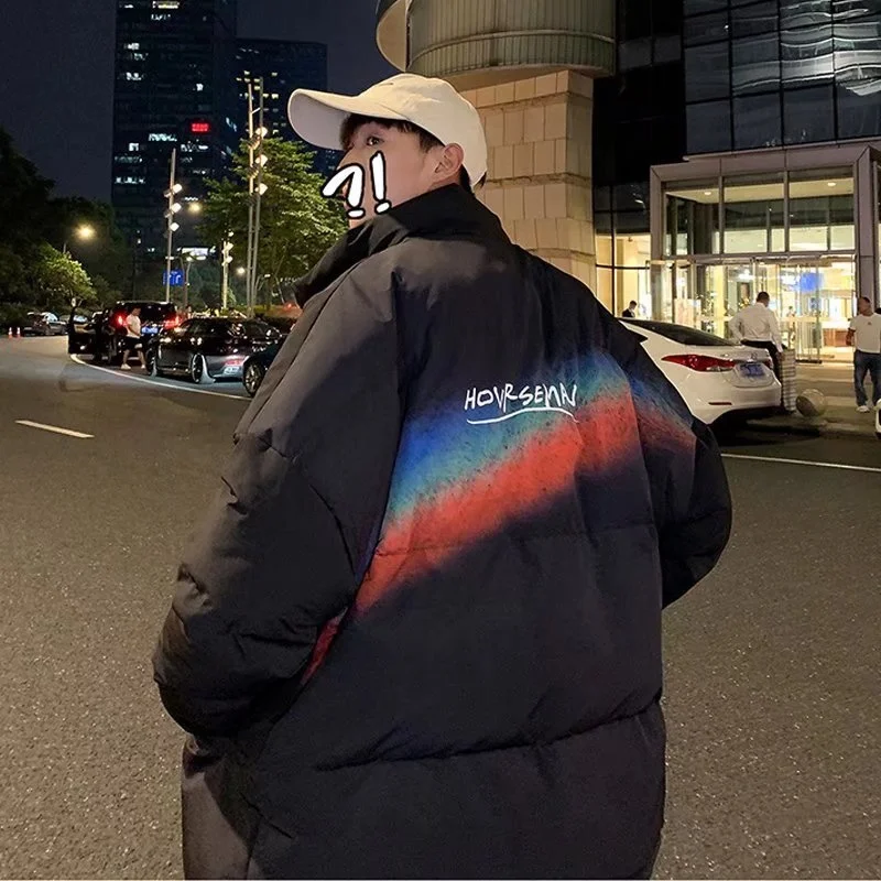 Мужской свободный свитер с капюшоном универсальный светоотражающий топ в