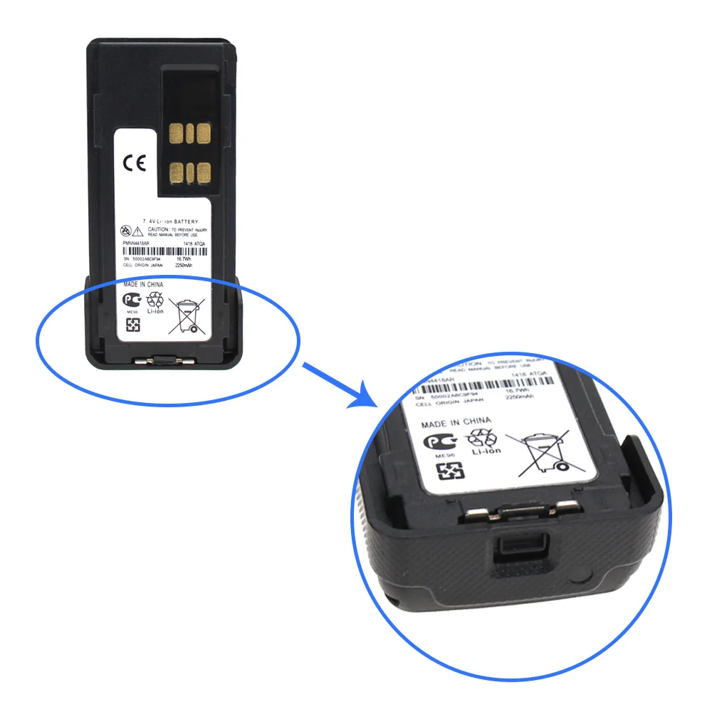 2X Замена Батарея совместим с Motorola DP2400 DP-2400 DP2600 DP-2600 XIR P6600 PN внутренней катушкой, PMNN441 PMNN4415 PMNN4416