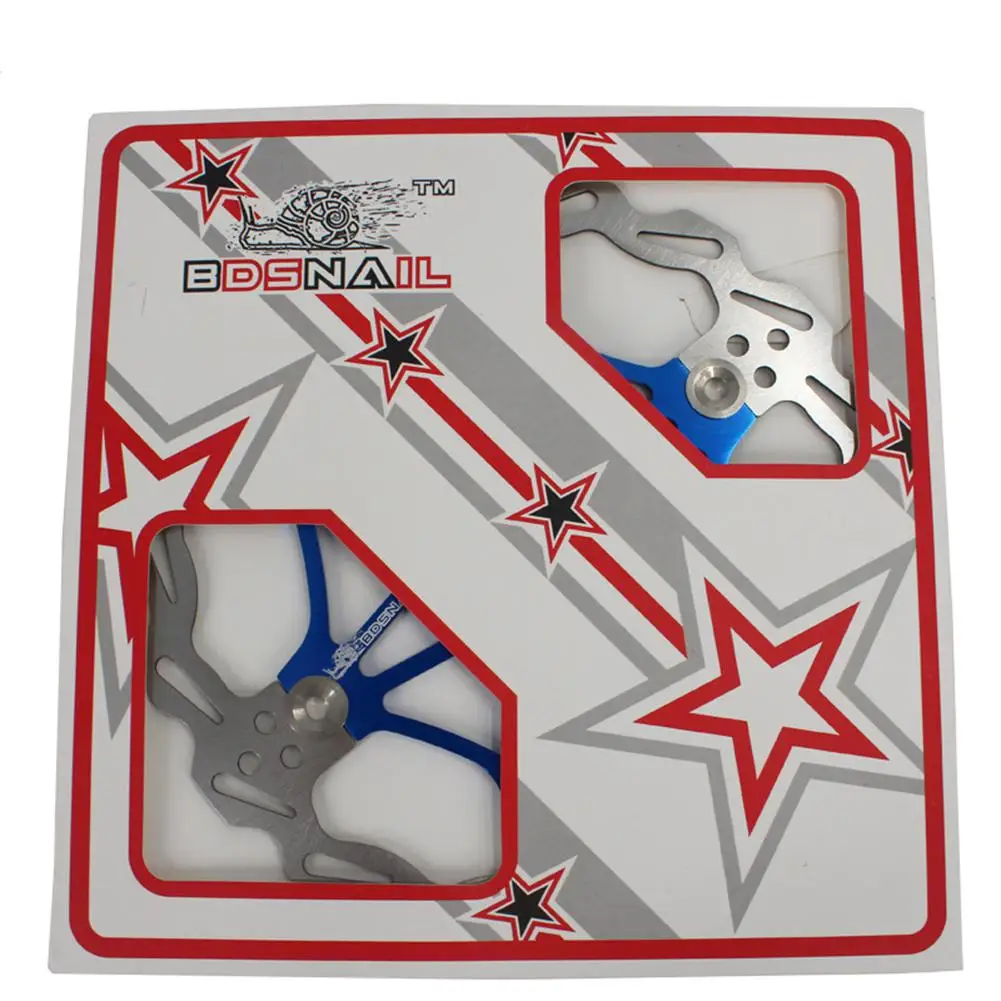 Blue 203MM GloryStar роторы для горных велосипедов плавающий диск 160 мм/180 мм/203 мм с винтами MTB плавающий дисковый тормозной ротор алюминиевый сплав - Цвет: Blue 203MM