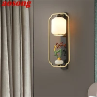 aosong copper home%c2%a0wall%c2%a0lamps%c2%a0fixture indoor%c2%a0contemporary luxury design sconce light for living room corridor