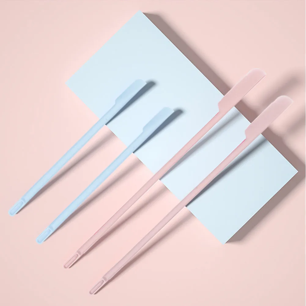 

6pcs/set Multipurpose 3 Size Last Drop Makeup Tools Silicone Spatula Scraper Reusable With Container Kitchen Portable Multicolor